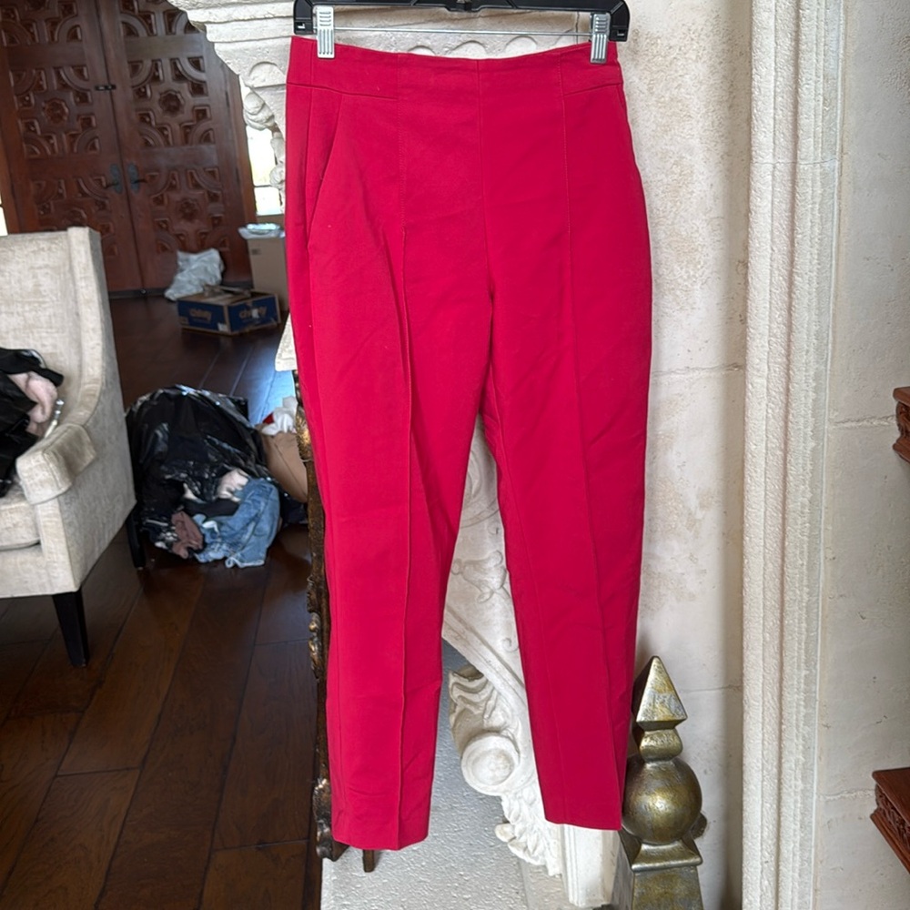 Zara dress pants red size medium